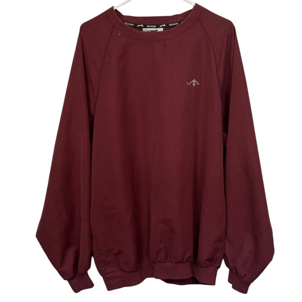 Slazenger Windbreaker Pullover‎ Men's Large Vented Long Sleeve Jacket FLAW READ